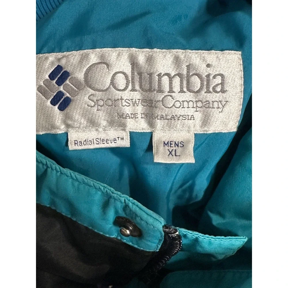 Columbia Bugaboo Mens Vintage Jacket Black Purple XL